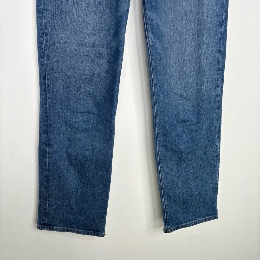 Madewell Straight Leg Jeans in Medium Blue - Picture 6 of 14